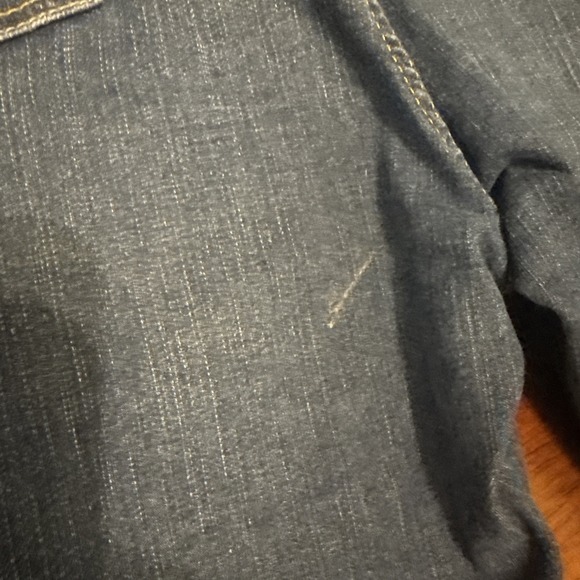 Levi Strauss Signature Gold Women's Mid Rise Capri‎ Jeans Dark Wash Sz 16 W33 - Picture 8 of 8